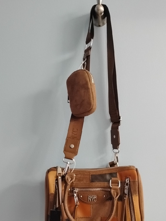 Steve Madden Other - NWT Steve Madden Patchwork Leather Messenger Bag in Brown